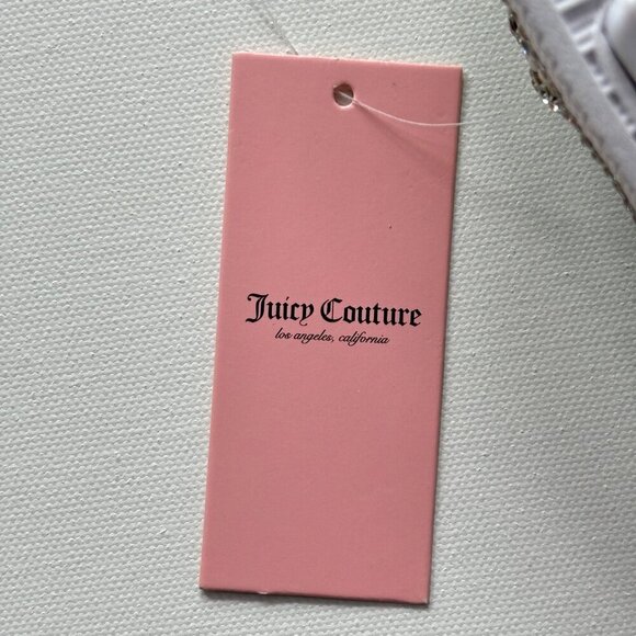 Juicy Couture Women's Yrie White Rhinestone Slides - Picture 12 of 13